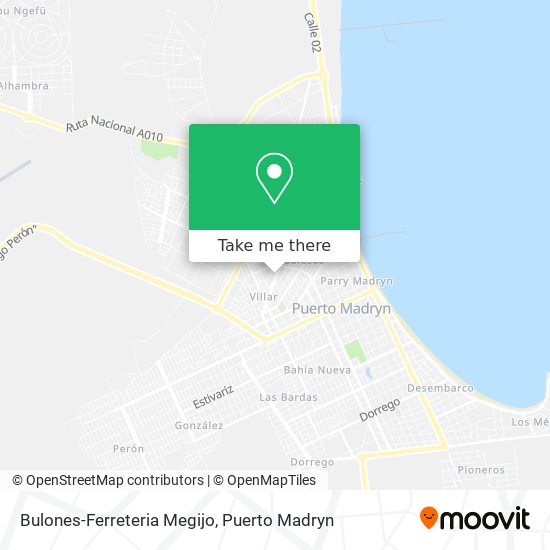 Mapa de Bulones-Ferreteria Megijo