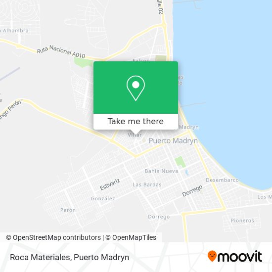 Roca Materiales map