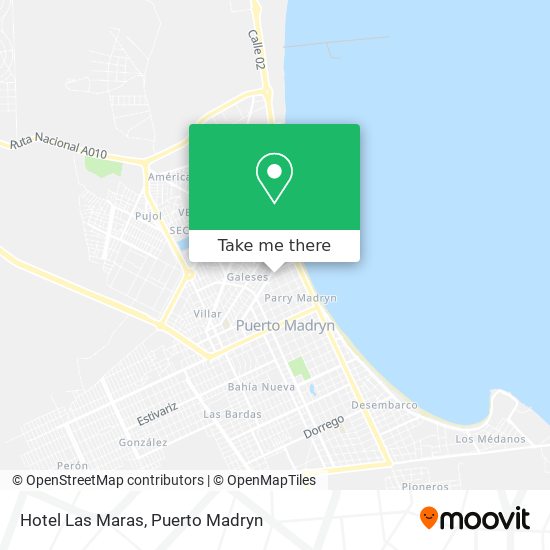 Hotel Las Maras map