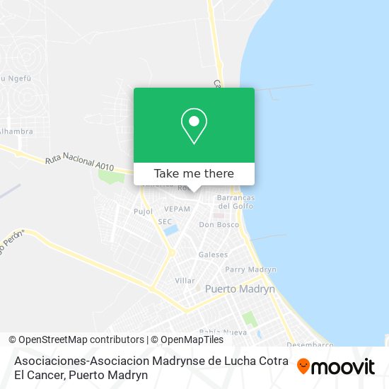Mapa de Asociaciones-Asociacion Madrynse de Lucha Cotra El Cancer