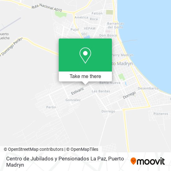 Centro de Jubilados y Pensionados La Paz map