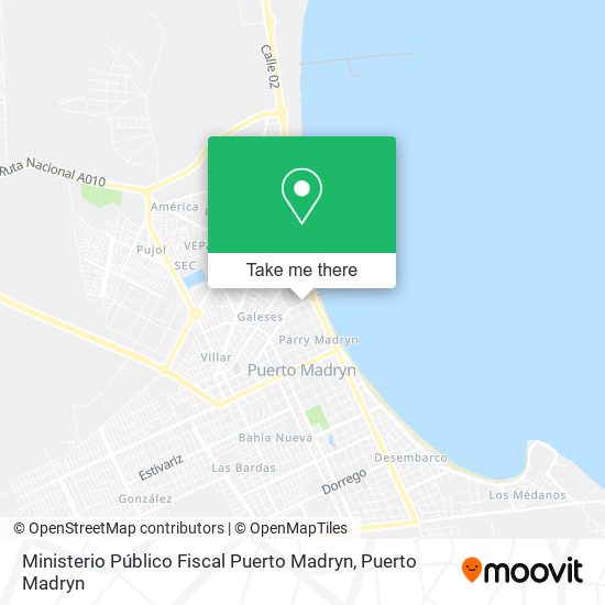 Mapa de Ministerio Público Fiscal Puerto Madryn