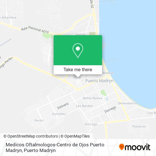 Mapa de Medicos Oftalmologos-Centro de Ojos Puerto Madryn