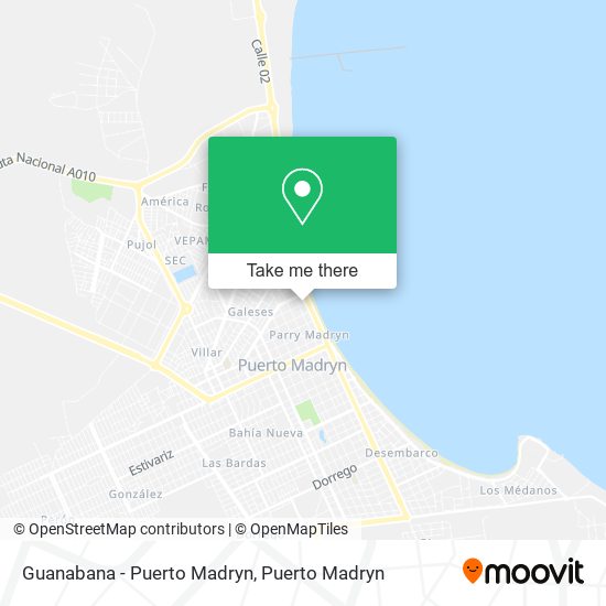 Mapa de Guanabana - Puerto Madryn