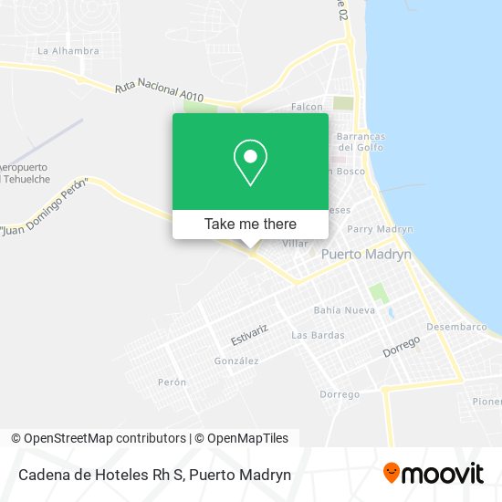 Mapa de Cadena de Hoteles Rh S