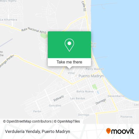 Verdulería Yendaly map
