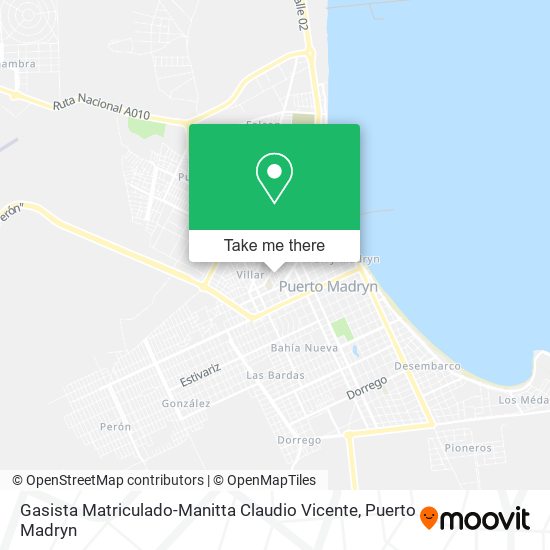 Mapa de Gasista Matriculado-Manitta Claudio Vicente