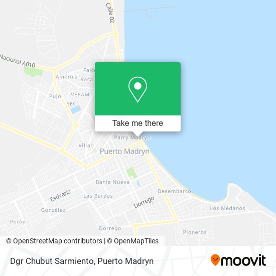 Dgr Chubut Sarmiento map