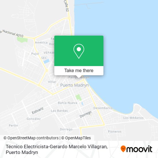 Mapa de Técnico Electricista-Gerardo Marcelo Villagran