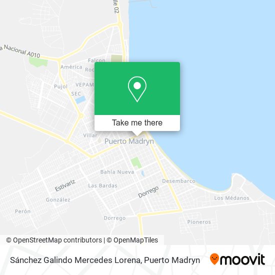 Mapa de Sánchez Galindo Mercedes Lorena