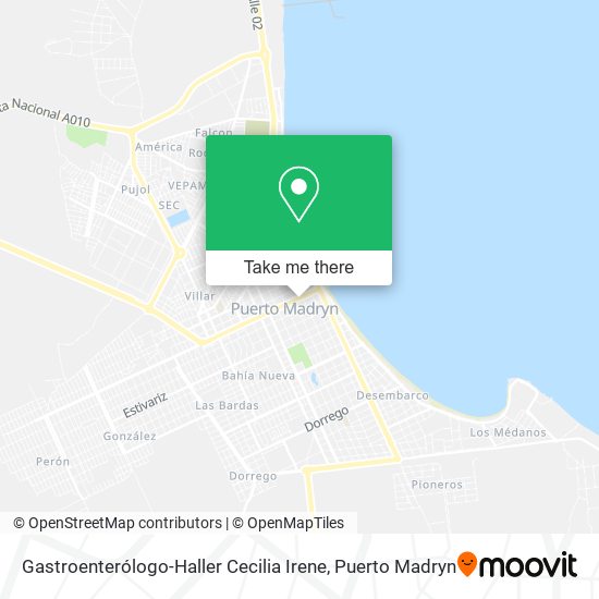 Mapa de Gastroenterólogo-Haller Cecilia Irene