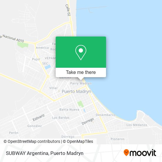 SUBWAY Argentina map