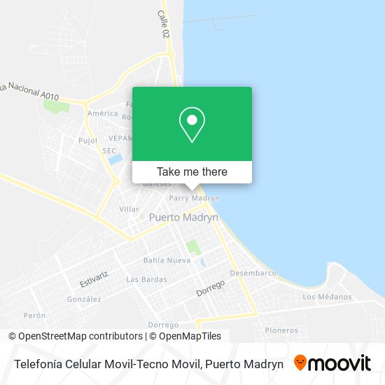 Telefonía Celular Movil-Tecno Movil map