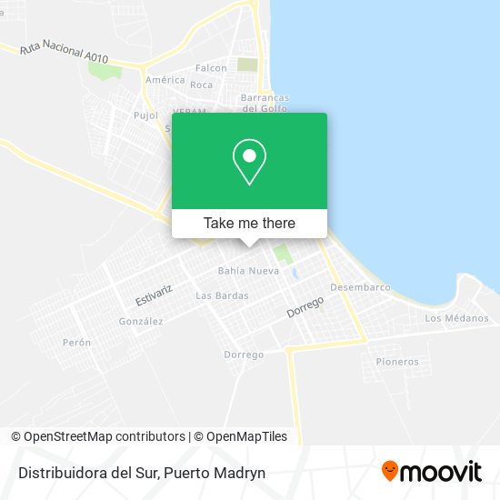 Distribuidora del Sur map