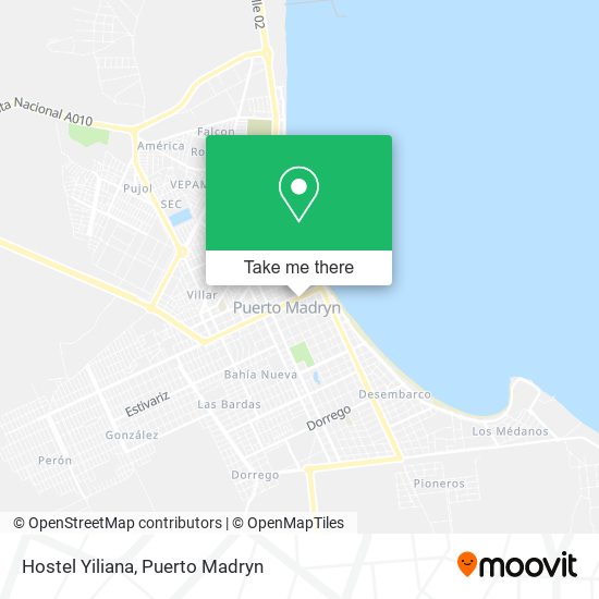 Mapa de Hostel Yiliana
