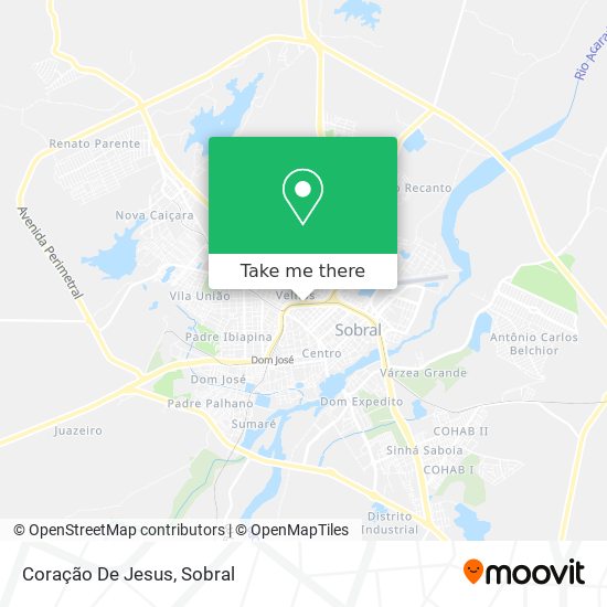 Coração De Jesus map