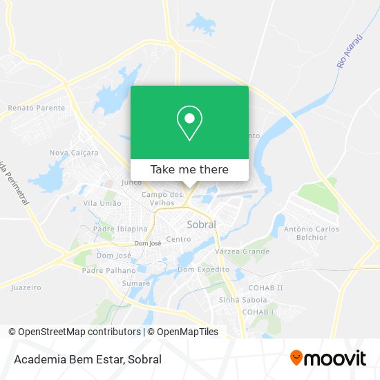 Academia Bem Estar map