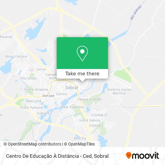 Mapa Centro De Educação À Distância - Ced