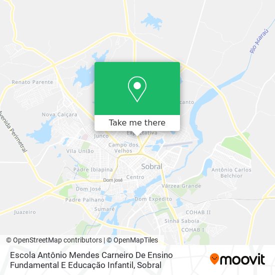 Escola Antônio Mendes Carneiro De Ensino Fundamental E Educação Infantil map
