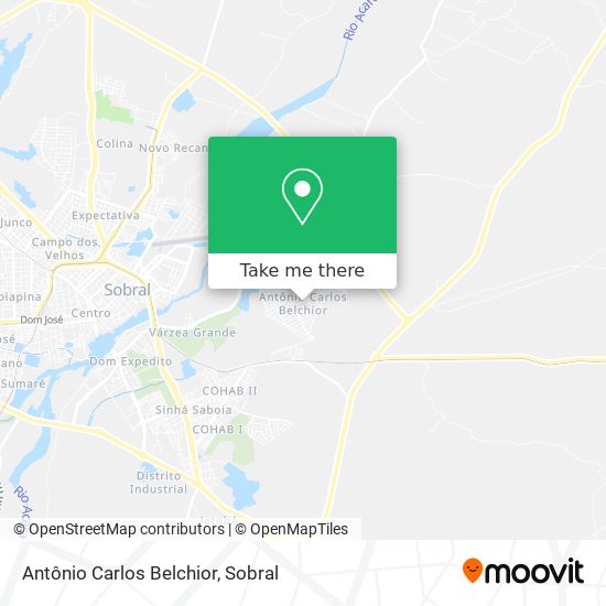 Antônio Carlos Belchior map
