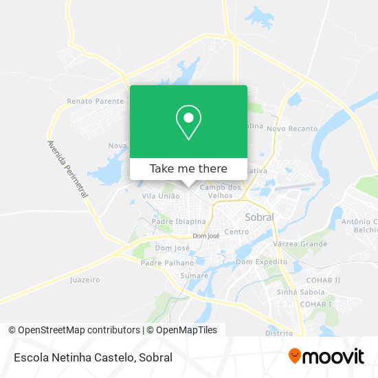 Mapa Escola Netinha Castelo