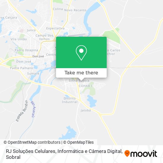 RJ Soluções Celulares, Informática e Câmera Digital map