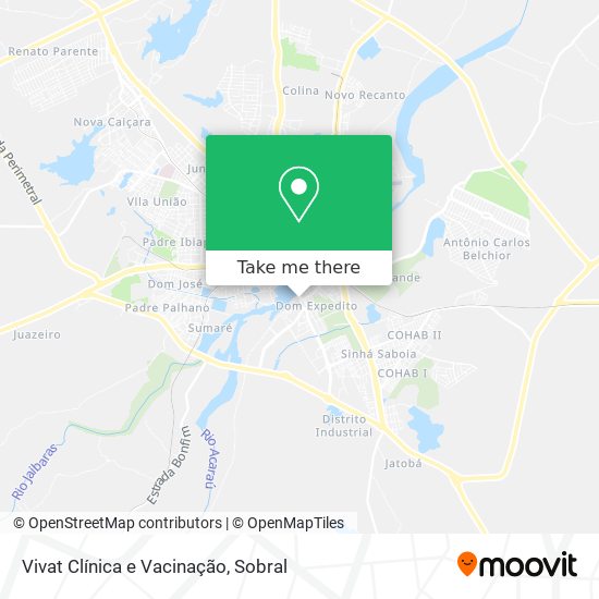 Vivat Clínica e Vacinação map