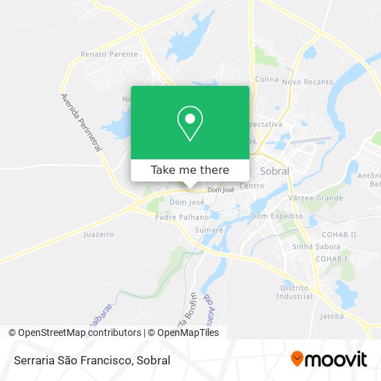 Serraria São Francisco map