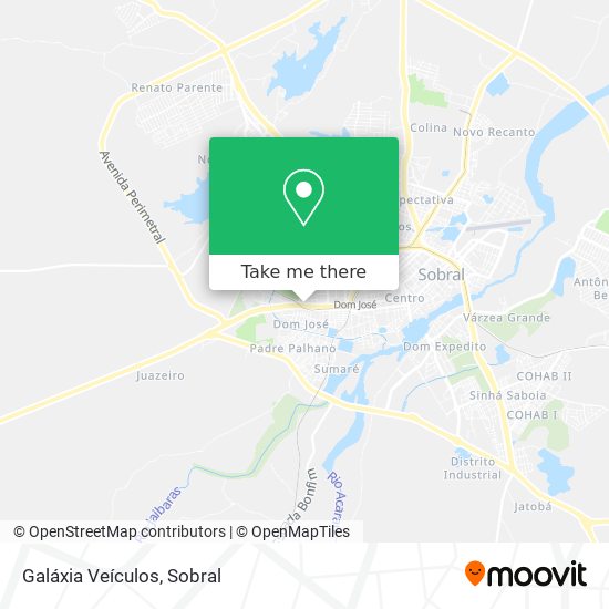 Galáxia Veículos map