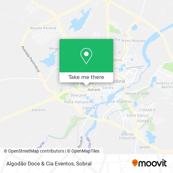 Mapa Algodão Doce & Cia Eventos