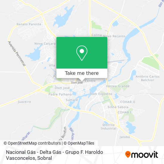 Nacional Gás - Delta Gás - Grupo F. Haroldo Vasconcelos map