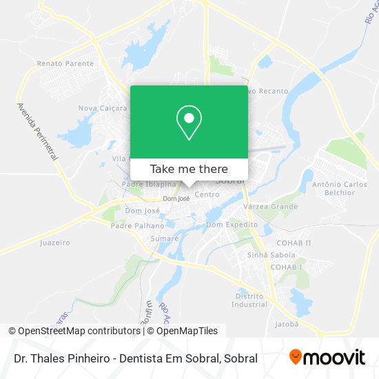 Mapa Dr. Thales Pinheiro - Dentista Em Sobral