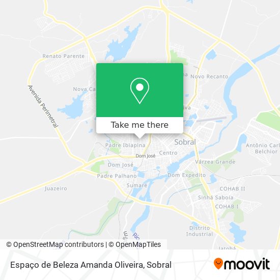 Espaço de Beleza Amanda Oliveira map