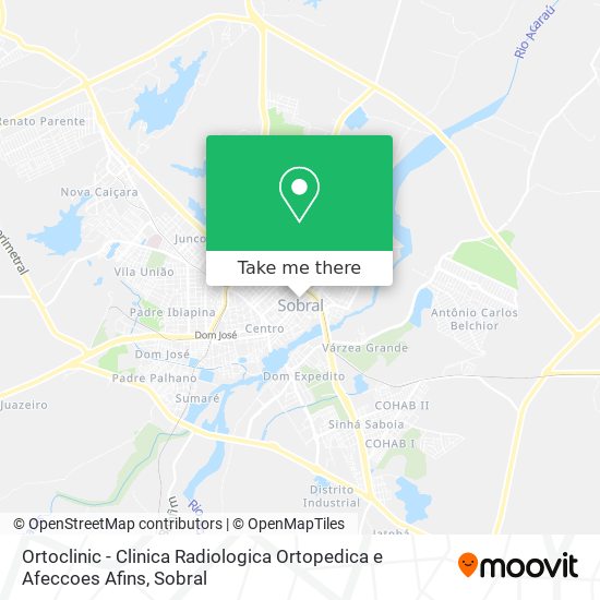 Ortoclinic - Clinica Radiologica Ortopedica e Afeccoes Afins map