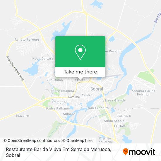 Restaurante Bar da Viúva Em Serra da Meruoca map