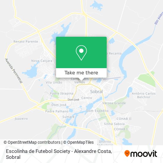 Escolinha de Futebol Society - Alexandre Costa map