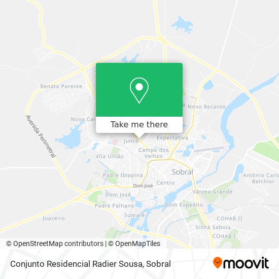 Mapa Conjunto Residencial Radier Sousa