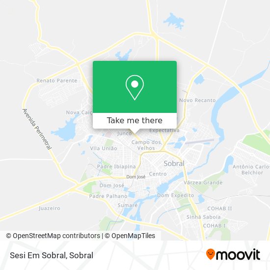 Sesi Em Sobral map