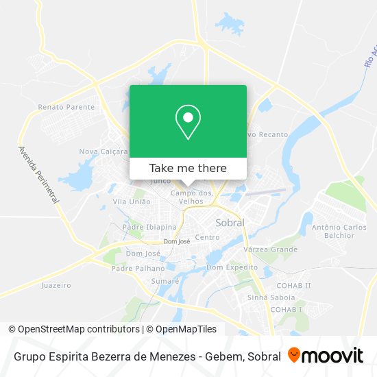 Grupo Espirita Bezerra de Menezes - Gebem map