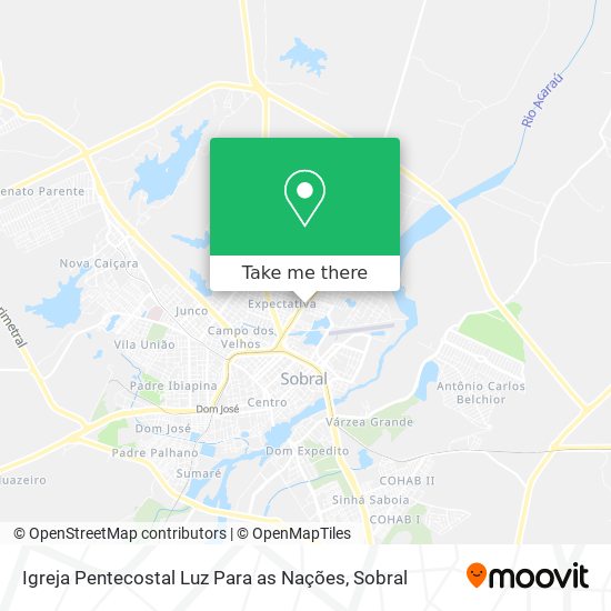 Igreja Pentecostal Luz Para as Nações map