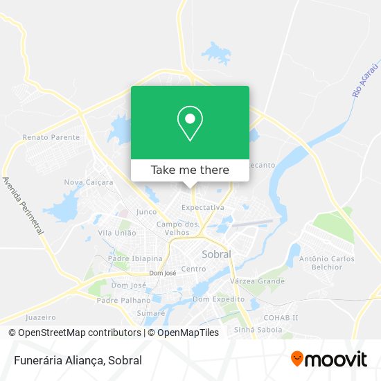 Funerária Aliança map