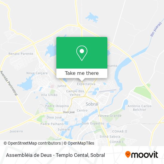 Assembléia de Deus - Templo Cental map