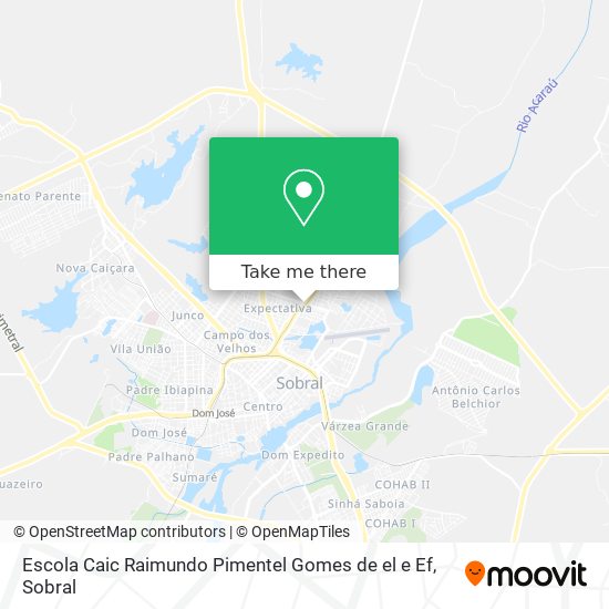 Escola Caic Raimundo Pimentel Gomes de el e Ef map