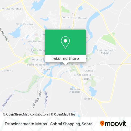Estacionamento Motos - Sobral Shopping map