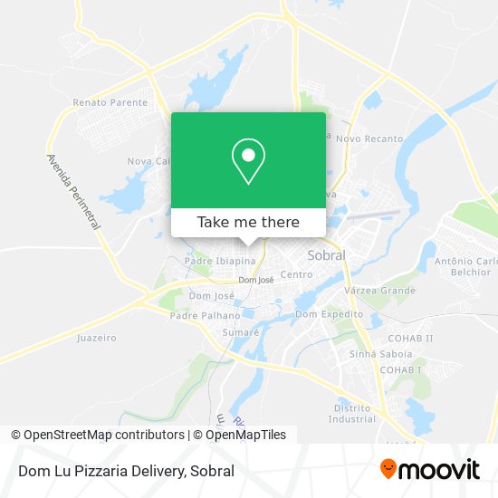 Dom Lu Pizzaria Delivery map