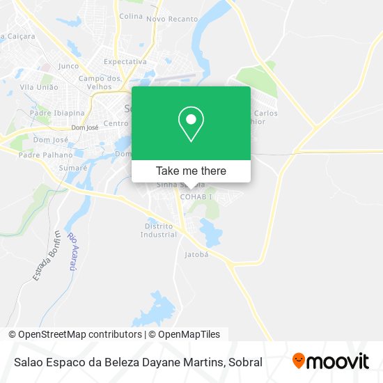 Salao Espaco da Beleza Dayane Martins map