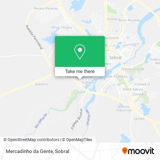 Mapa Mercadinho da Gente