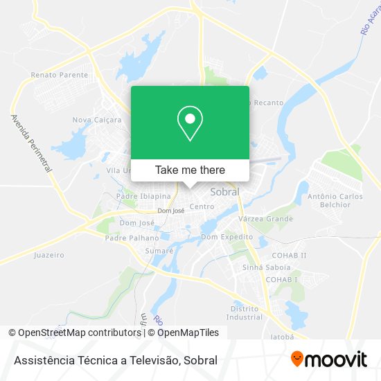 Assistência Técnica a Televisão map