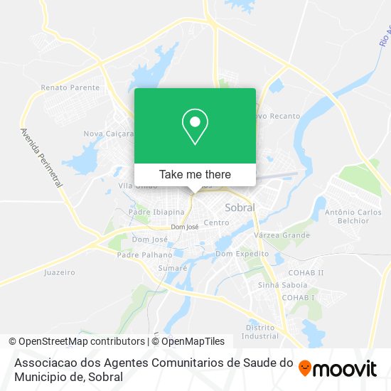Associacao dos Agentes Comunitarios de Saude do Municipio de map