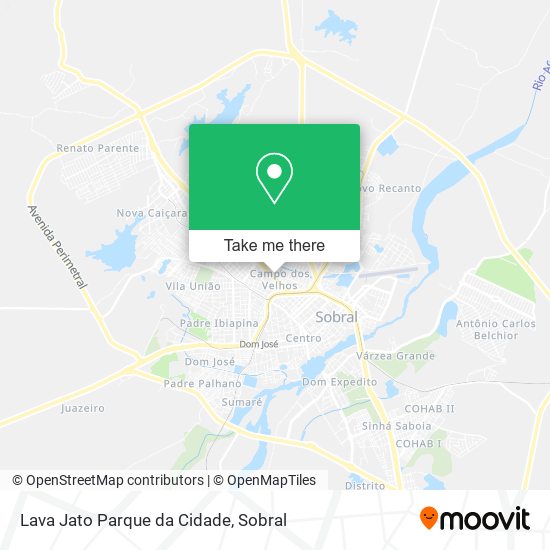 Lava Jato Parque da Cidade map